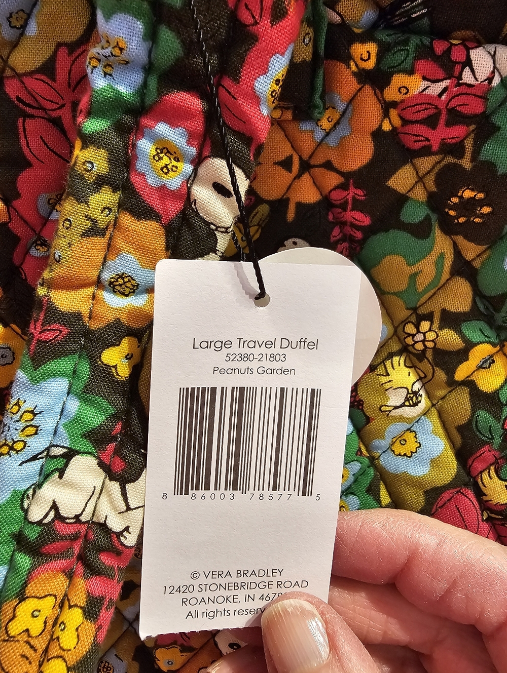 Vera Bradley Snoopy Duffel - Picture 5 of 8